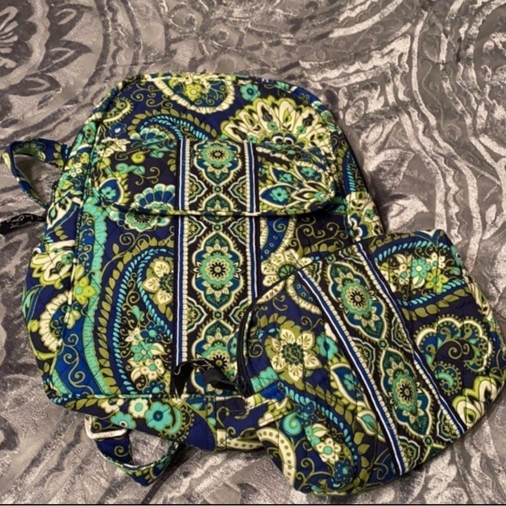 Authentic Vera Bradley Backpack Set